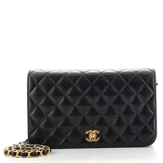 Chanel Vintage Full Flap Bag Quilted Lambskin Medium