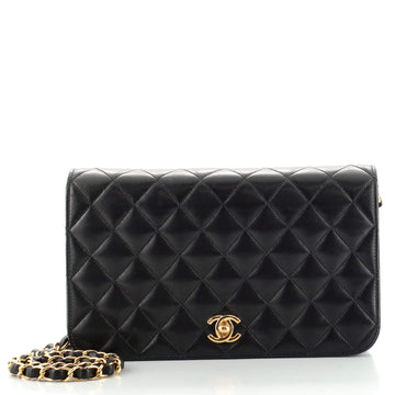 Chanel Vintage Full Flap Bag Quilted Lambskin Medium