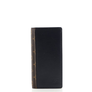 Louis Vuitton Brazza Wallet Epi Leather with Monogram Canvas