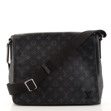 Louis Vuitton District Messenger Bag Monogram Eclipse Canvas MM