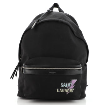 Saint Laurent City Backpack Canvas Medium