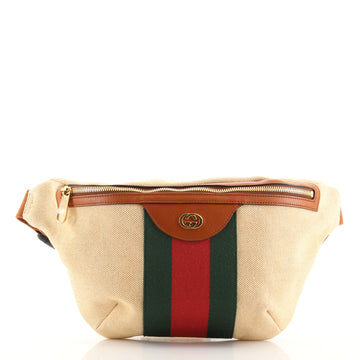 Gucci Zip Belt Bag Vintage Web Canvas Large
