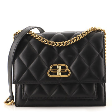 Balenciaga Sharp Shoulder Bag Quilted Leather Small