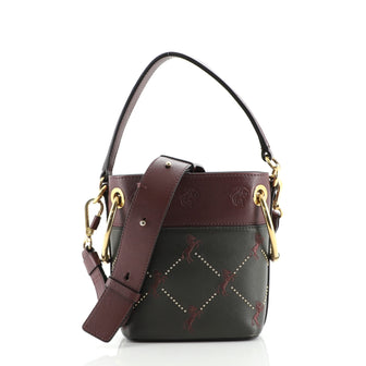 Chloe Roy Bucket Bag Embroidered Leather Mini