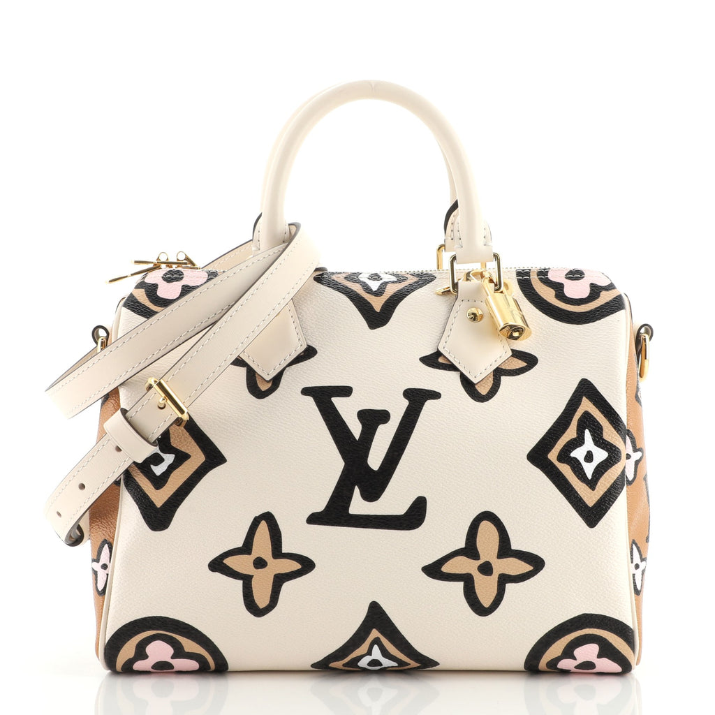 Louis Vuitton Speedy 25 Bandouliere Bag Wild at Heart Monogram Giant