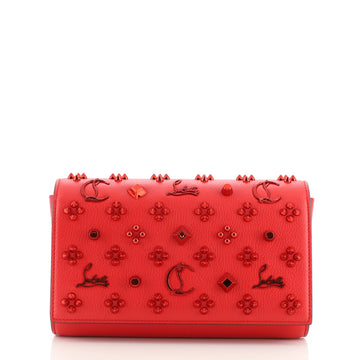 Christian Louboutin Paloma Clutch Embellished Leather Small