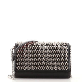 Christian Louboutin Paloma Clutch Embellished Leather Small