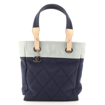 Chanel Biarritz Tote Quilted Canvas Small