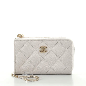 Chanel Key Pouch Quilted Caviar