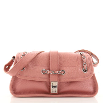 Chanel Vintage Mademoiselle Lock Flap Bag Leather Small