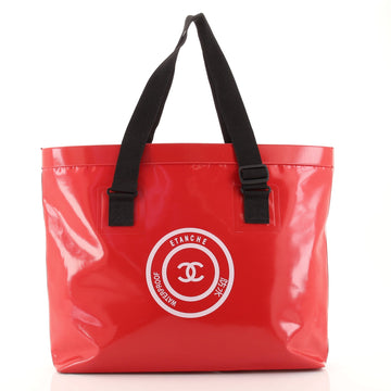 Chanel Waterproof Beach Tote Vinyl Large
