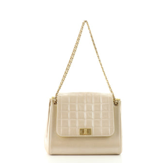 Chanel Chocolate Bar Accordion Reissue Flap Bag Quilted Metallic Lambskin Medium