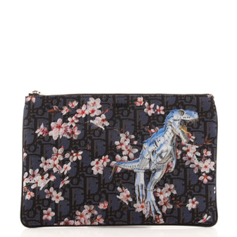 Christian Dior Sorayama Pouch Printed Oblique Nylon