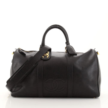Chanel Vintage Timeless Boston Bag Caviar Large