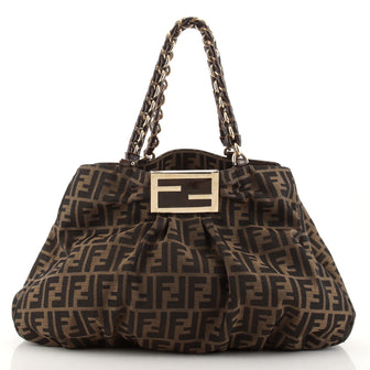 Fendi Mia Tote Zucca Canvas Large