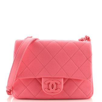 Chanel Incognito Square Flap Bag Quilted Caviar Mini
