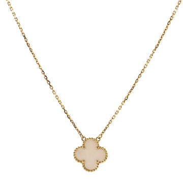 Van Cleef & Arpels Vintage Alhambra Pendant Necklace 18K Yellow Gold and Mother of Pearl