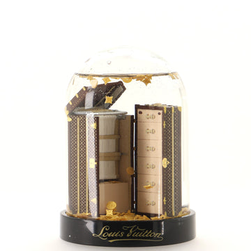 Louis Vuitton Trunk Malles Snow Globe Enamel and Glass