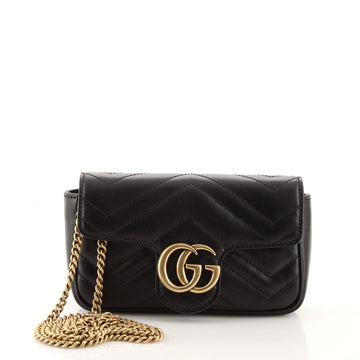 Gucci GG Marmont Flap Bag Matelasse Leather Super Mini