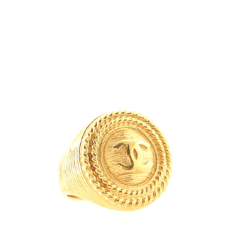 Chanel CC Round Ring Metal