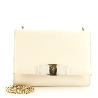 Salvatore Ferragamo Ginny Crossbody Bag Saffiano Leather Small