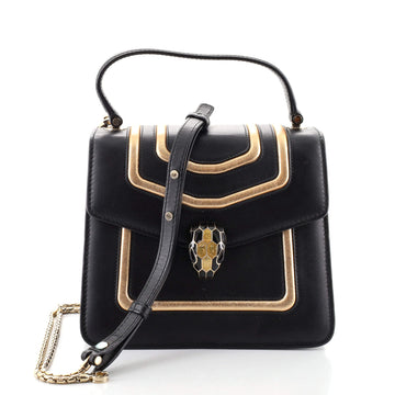 Bvlgari Serpenti Forever Top Handle Bag Leather Small