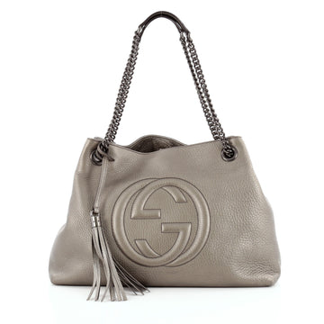 Gucci Soho Shoulder Bag Chain Strap Leather Medium