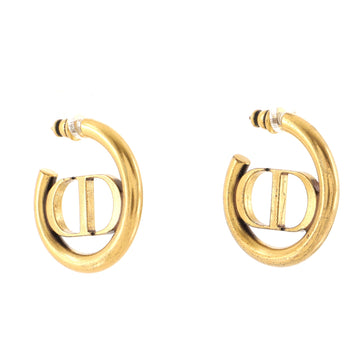 Christian Dior 30 Montaigne Hoop Earrings Metal