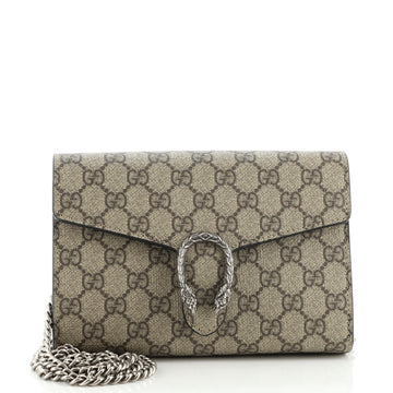 Gucci Dionysus Chain Wallet GG Coated Canvas Small