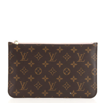 Louis Vuitton Neverfull Pochette Monogram Canvas Large