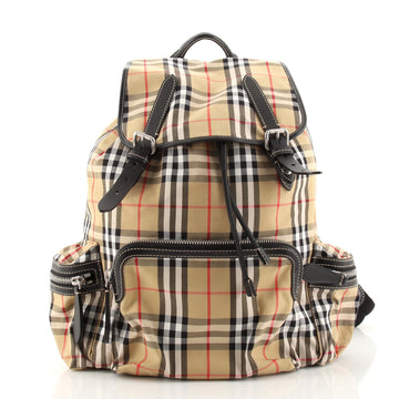 Burberry Rucksack Backpack Vintage Check Nylon Medium