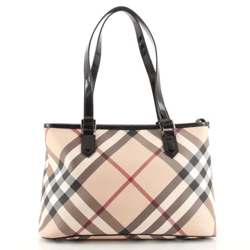 Burberry Regent Tote Nova Check Coated Canvas Medium