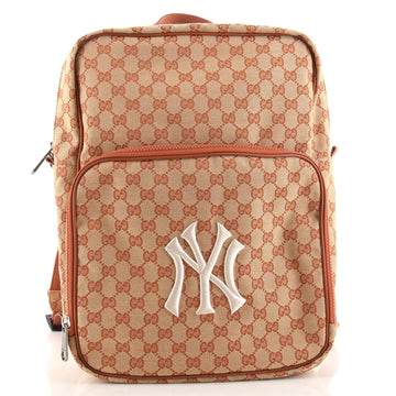Gucci MLB Front Pocket Backpack GG Canvas with Applique Medium