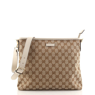Gucci Zip Top Messenger GG Canvas Medium