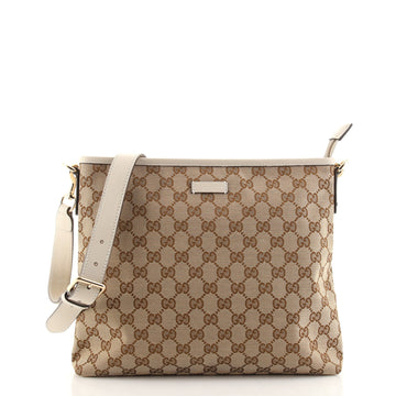 Gucci Zip Top Messenger GG Canvas Medium