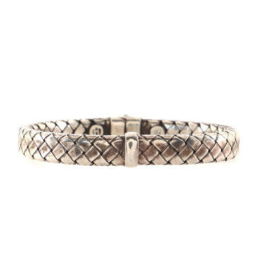 Bottega Veneta Intrecciato Bangle Bracelet Sterling Silver