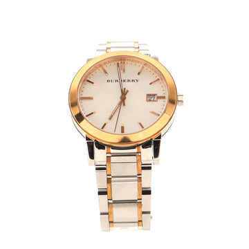 Burberry The City Two Tone Quartz Watch Stainless Steel 38