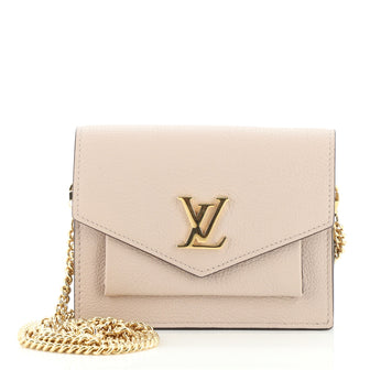 Louis Vuitton Mylockme Chain Pochette Leather Mini