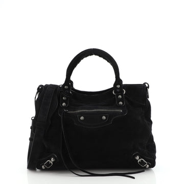 Balenciaga Baby Daim Velo Classic Studs Bag Suede