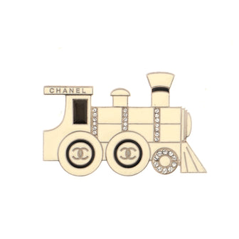 Chanel Train Brooch Enamel and Metal