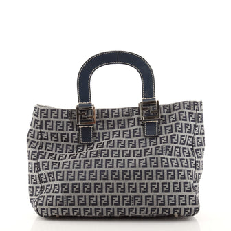 Fendi Double F Tote Zucchino Canvas Medium
