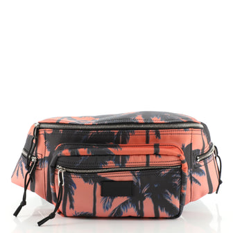 Saint Laurent Front Pocket Waist Bag Printed Nylon