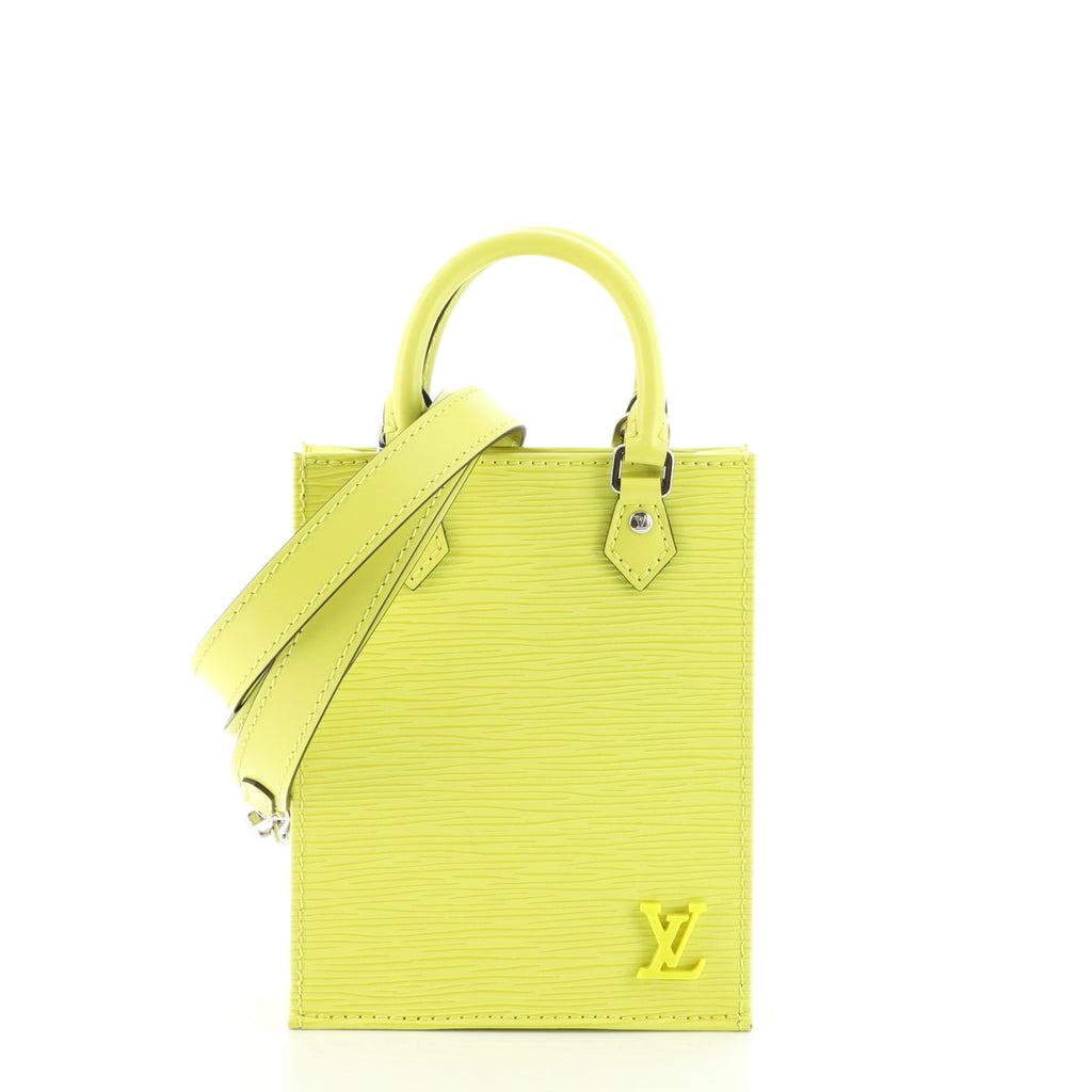 Louis Vuitton 2020 Epi Sac Plat Petit w/ Strap - Yellow Mini Bags