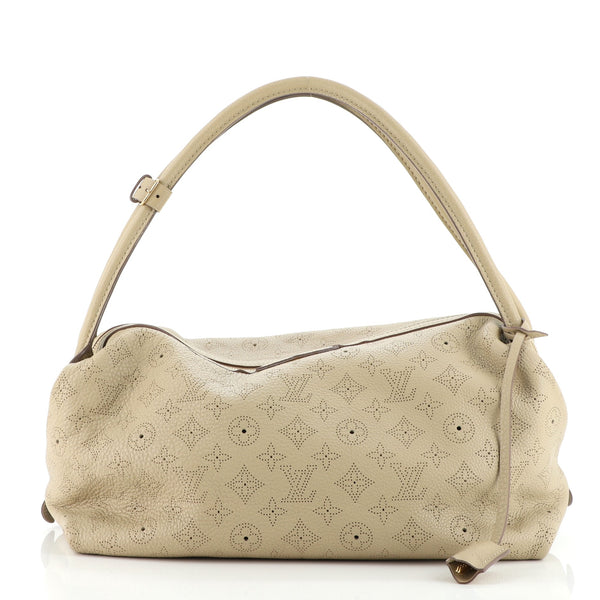 Louis Vuitton Galatea Handbag Mahina Leather MM Neutral