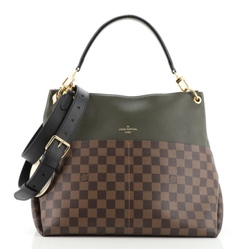 Louis Vuitton Maida Handbag Damier with Leather