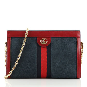 Gucci Ophidia Chain Shoulder Bag Suede Small