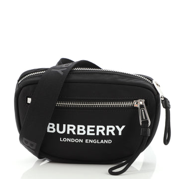 Burberry Logo Cannon Bum Bag Printed Nylon Small