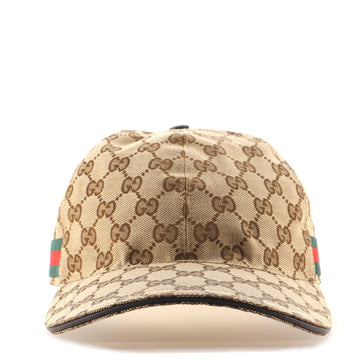 Gucci Web Baseball Cap GG Canvas