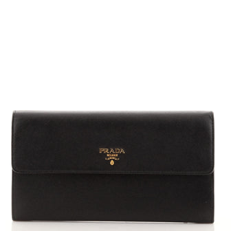 Prada Flap Wallet Saffiano Leather Long