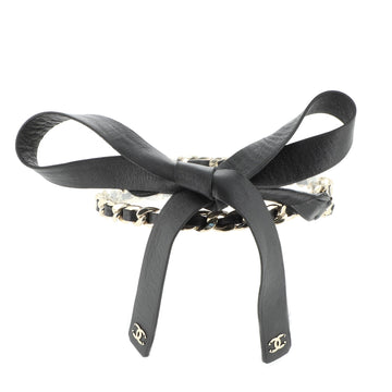 Chanel Bow Chain-Link Belt Lambskin and Metal